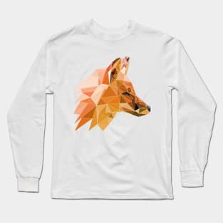 Low Poly Fox Long Sleeve T-Shirt